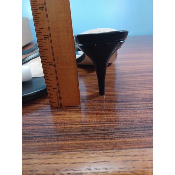 Coutgo Heeled Sandal Strappy Round Toe Flip Flops Fashion Thong Stiletto Size9.5 - Picture 8 of 9